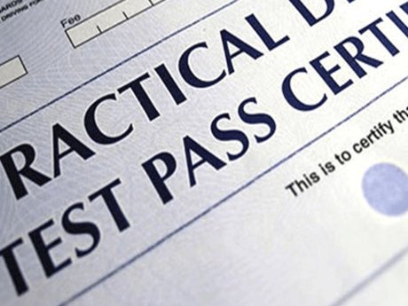 Driving test practice- car