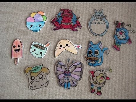 Anime Shrink Plastic Charms