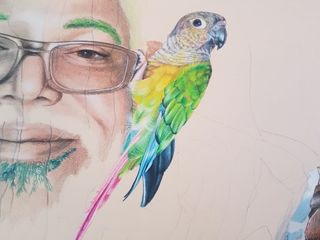 Draw a portrait of a loved one!