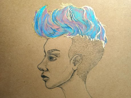 Hand drawn profile picture/portrait