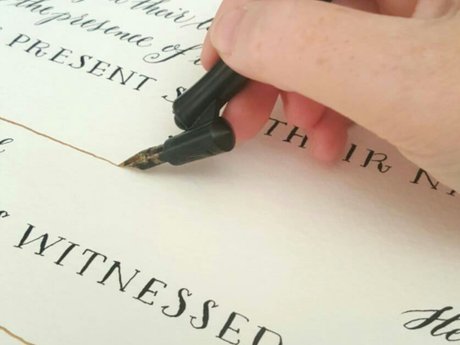 Your name written in calligraphy 