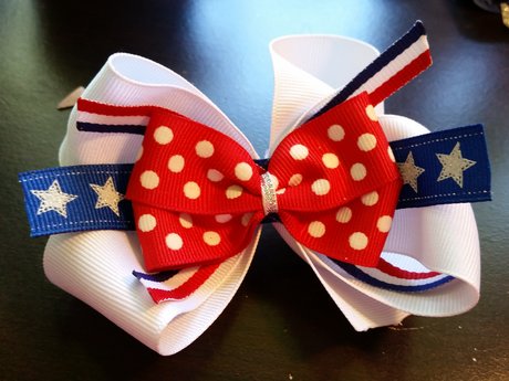 Patriotic bow