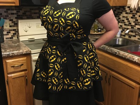 Retro Batman apron Reserved - Ally