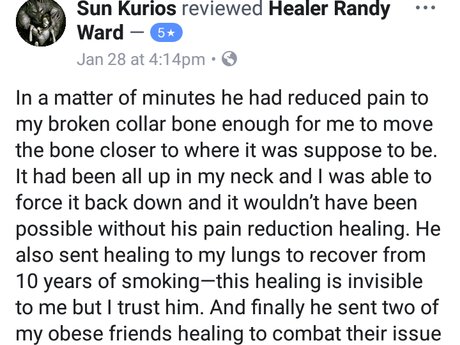 Pain relief healing