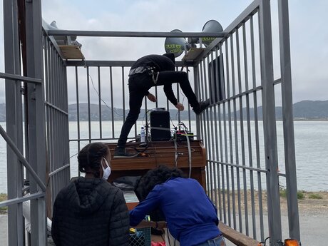 Use of box truck/jail cell on wheel