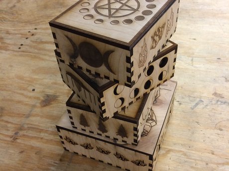 Custom laser cut signs and boxes