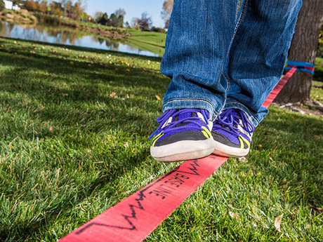 Beginner Slacklining Lessons 