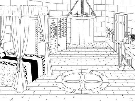 Digital Line Art Picture